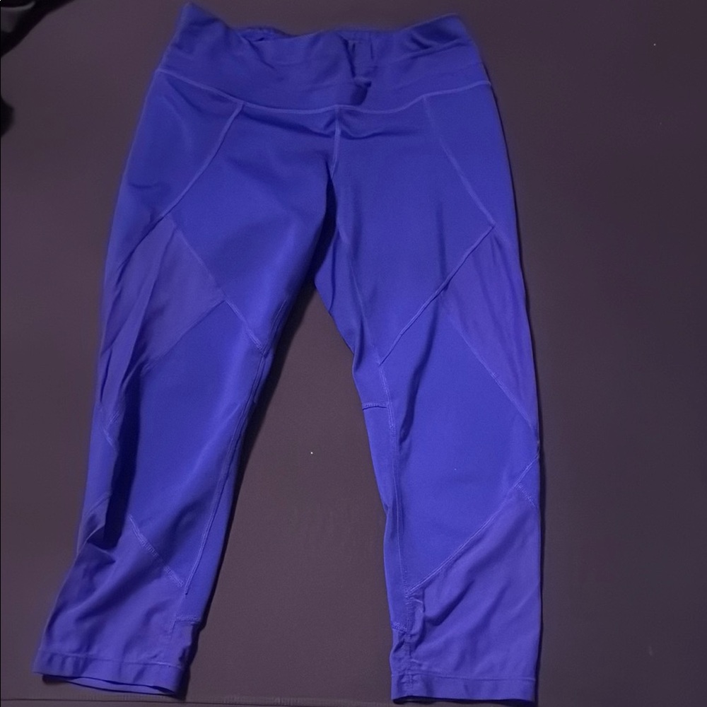 Athleta Crop Blue/Purple Leggings S
